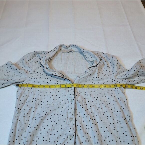 Ann Taylor LOFT Stars Button Up Pajama Top Size Small - Picture 6 of 9